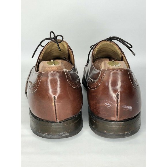 Johnston Murphy Optima Men’s Brown Leather Wingtip - Picture 4 of 11